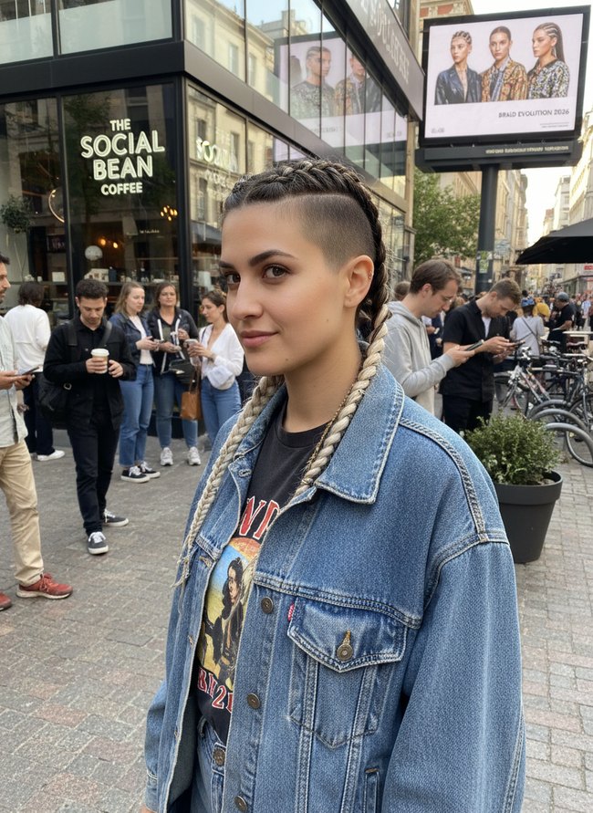 Edgy Undercut Dutch Braid