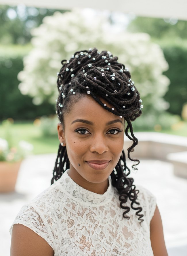 Crystal Embellished Locs