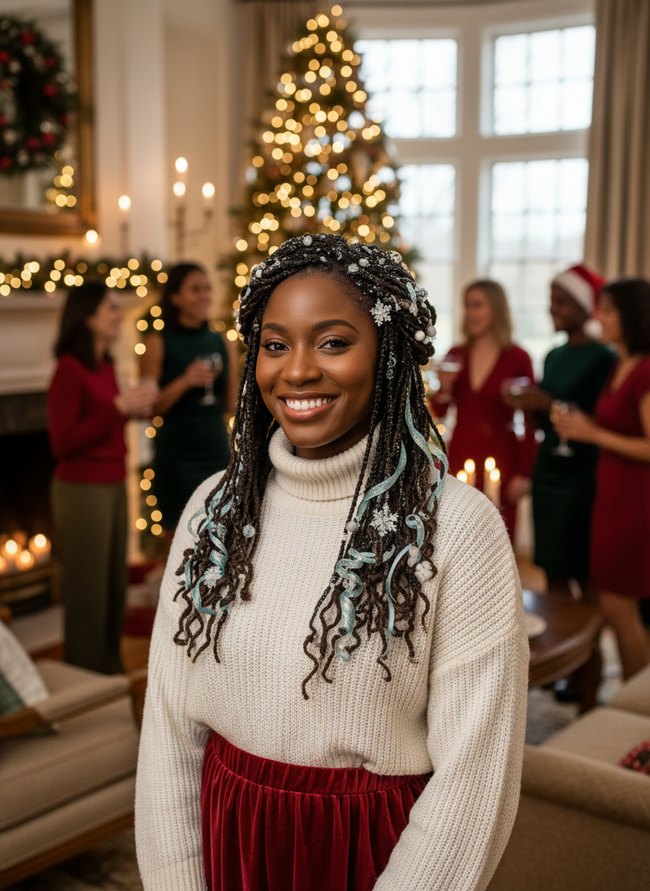 Winter Wonderland Loc Braids