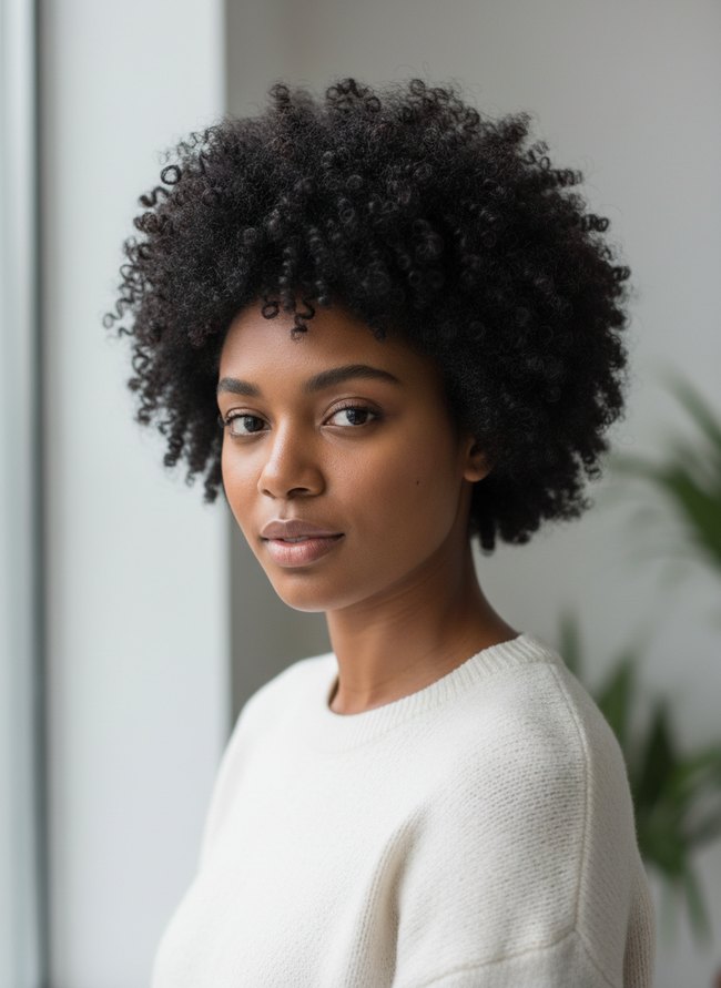 Fluffy Defined Afro