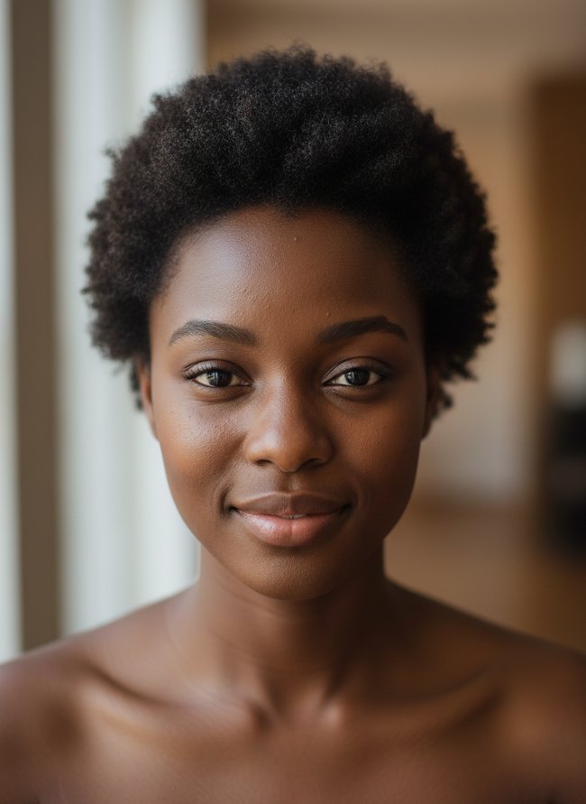Fluffed Out Afro TWA