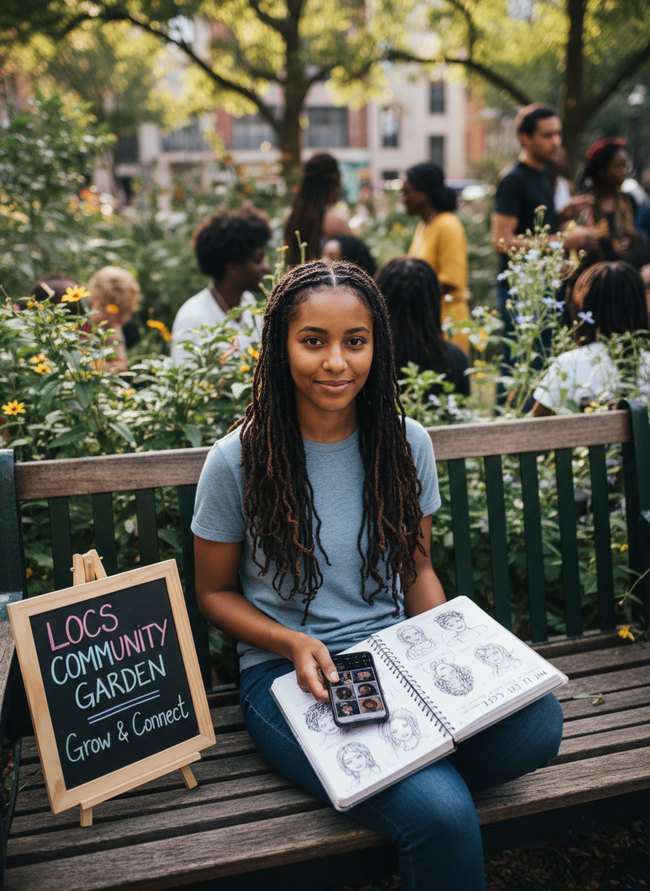 Cornrowed Base Locs