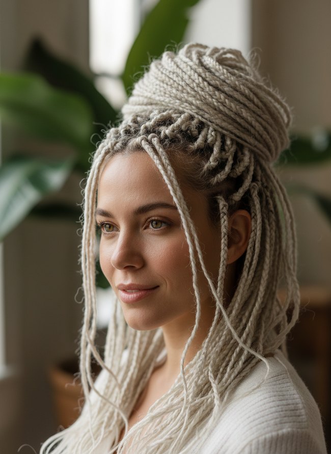 Platinum Blonde Locs