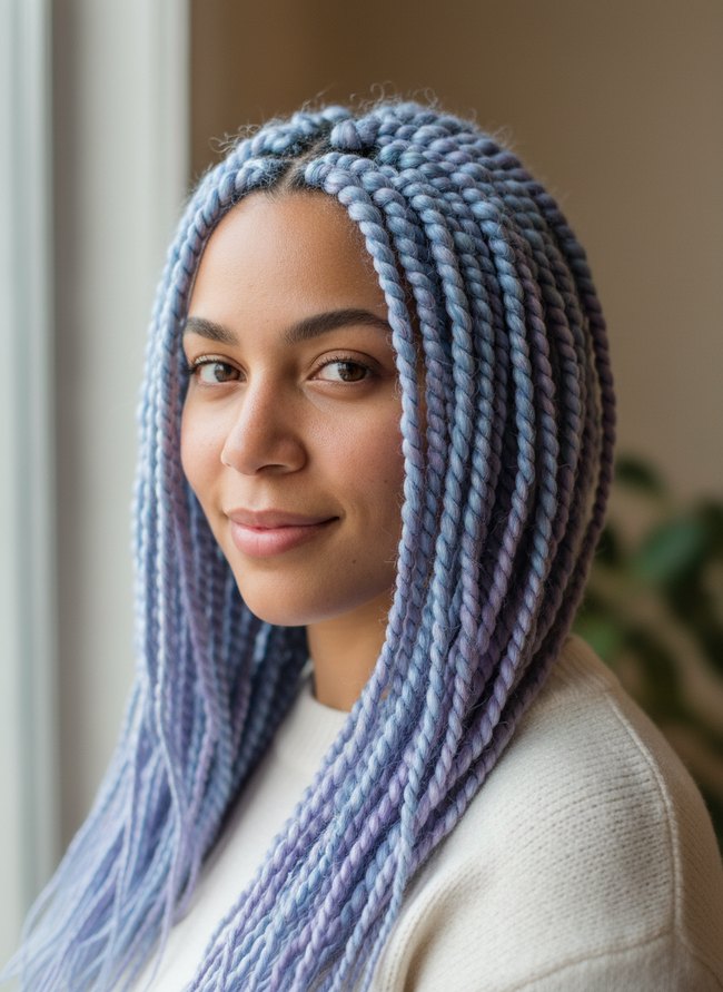 Periwinkle Pop Crochet Twists