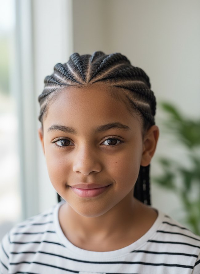 Zigzag Part Cornrows