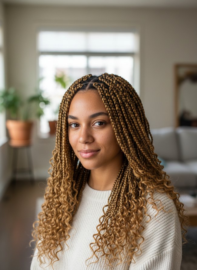 Dark Rooted Blonde Twists