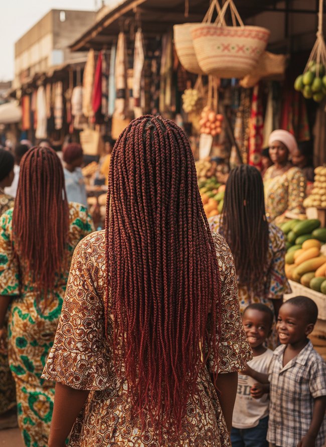 Burgundy Auburn Long Twists