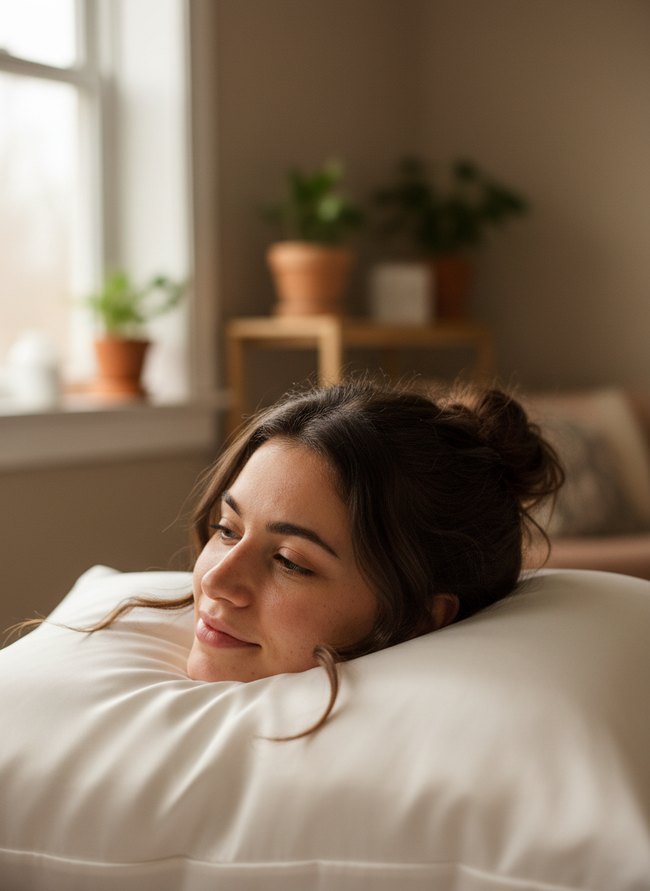 Protective Silk Pillowcase Routine