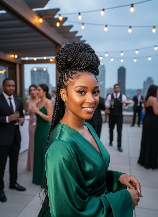 Glamorous Looped Cornrows