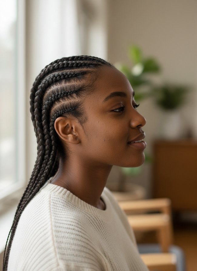 Classic Cornrow Style