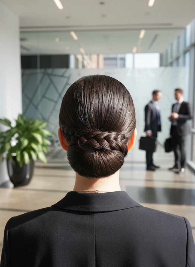 Braided Low Bun