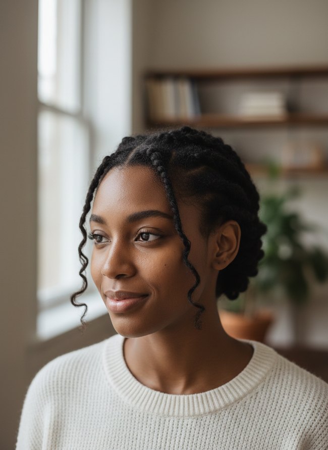 Soft Pinned Back Twists