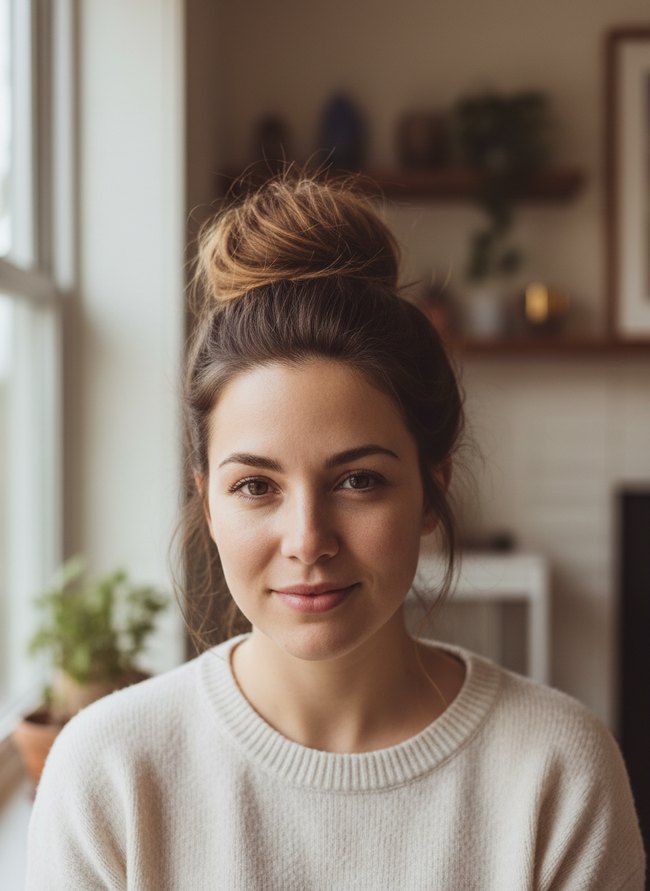 Puffy High Bun