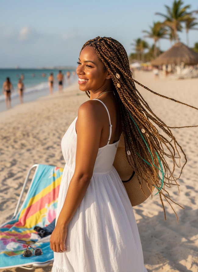 Mermaid Locs With Braids
