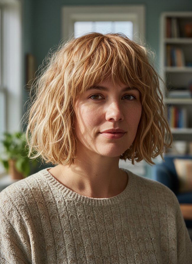 Effortless Shaggy Bob