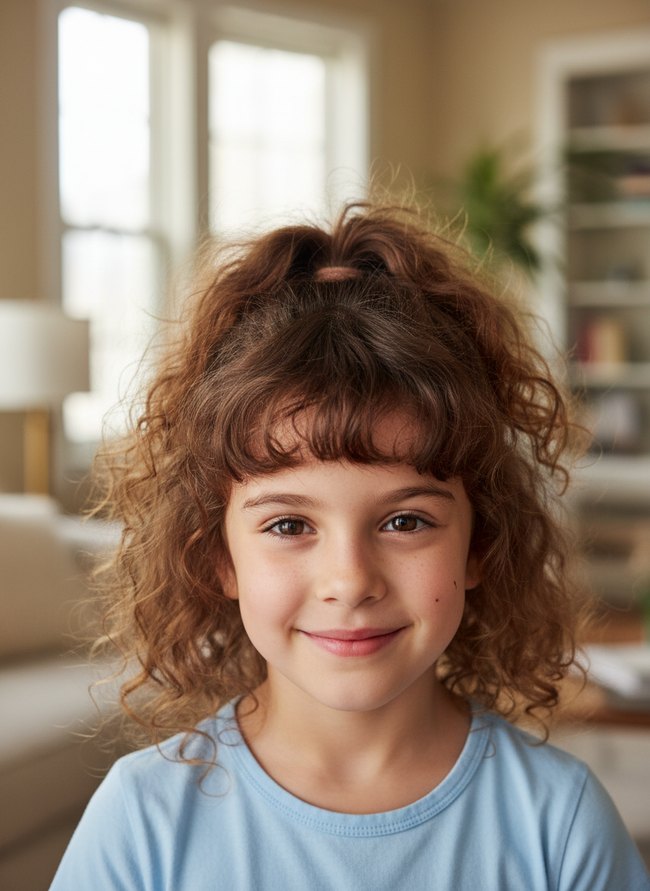 Curly Bangs Defined