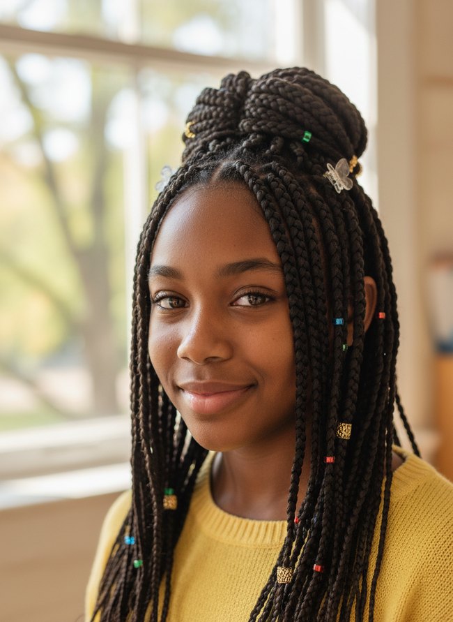 Accessorized Jumbo Braids