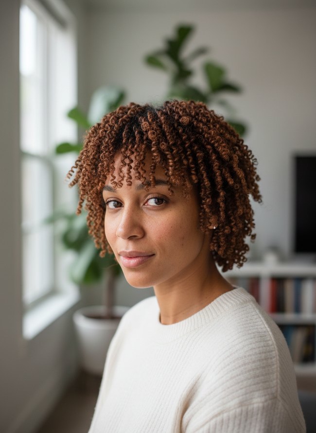 Bronze Tapered Fringe Twist