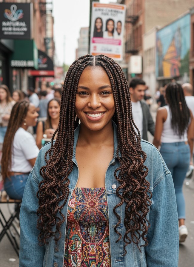 Frontal Braid Cascade