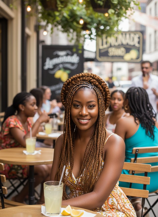 Elegant Halo Braids