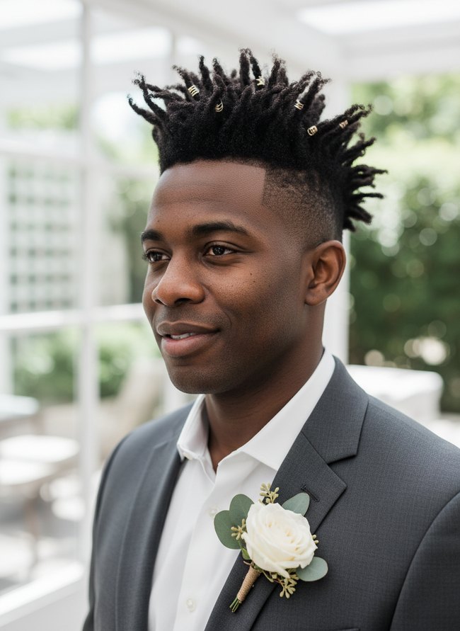 Faux Hawk Wedding Statement