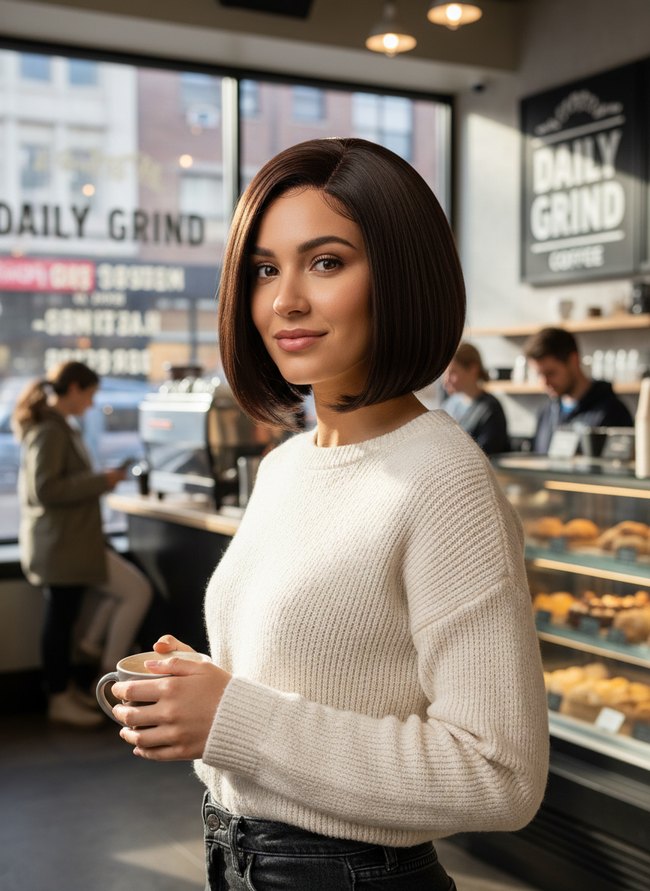 Polished Undercut Bob