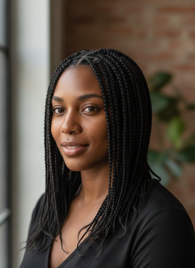 Stitch Braids Lob Length