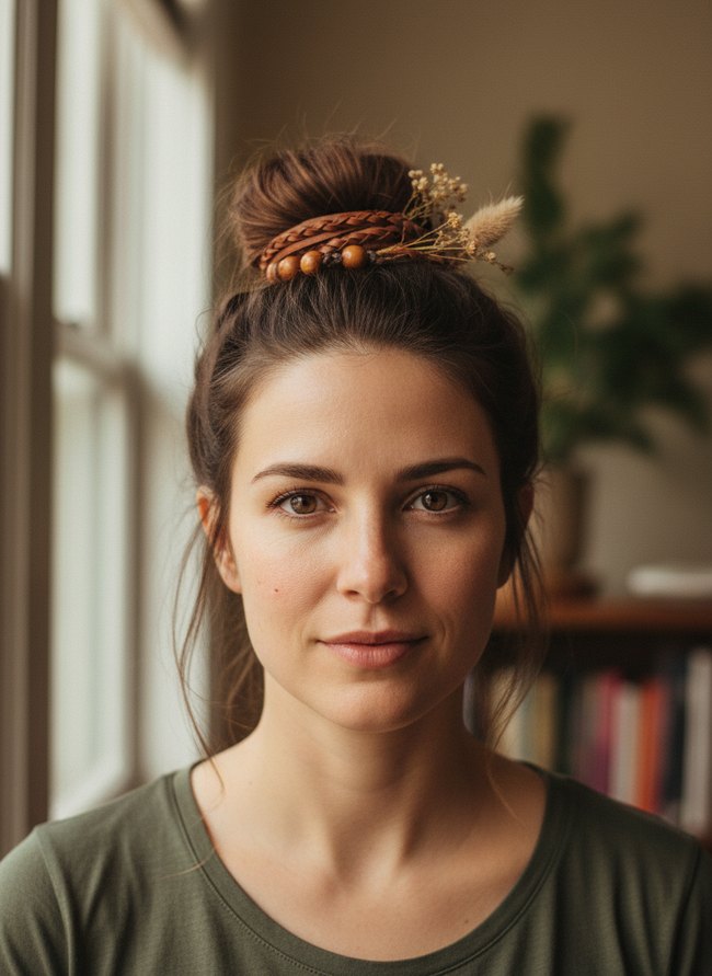 Accessorized Top Knot