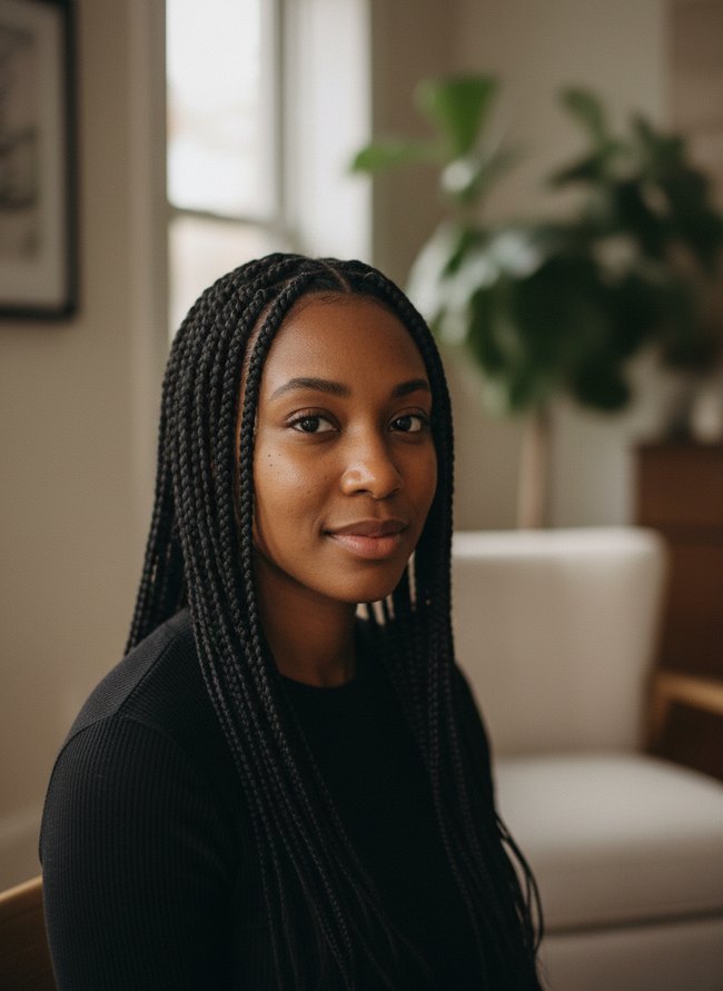 Simple Knotless Braids