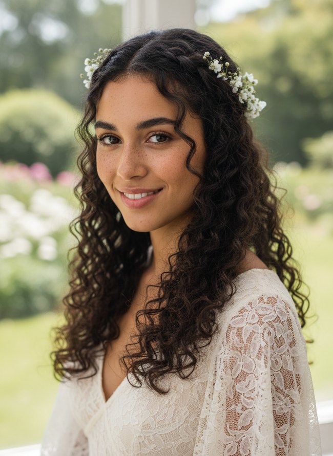Boho Braided Half-Up
