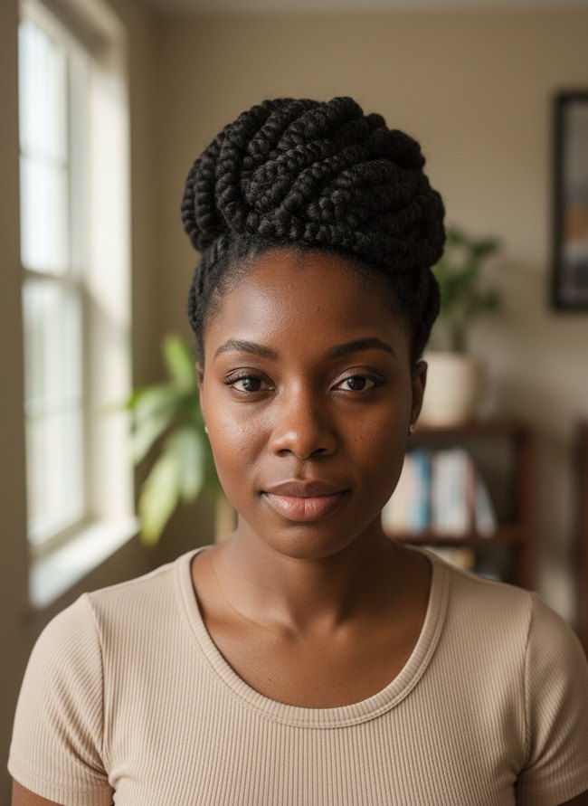 Two Strand Twist Updo