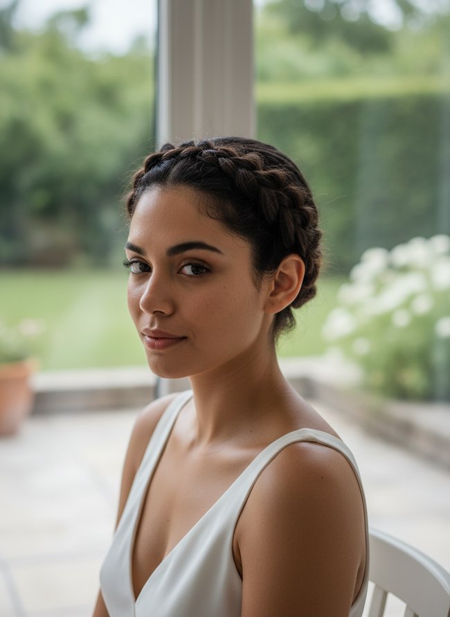 Sleek Crown Braid