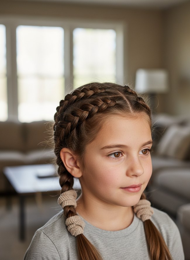 Crisscross Cuffed Plaits