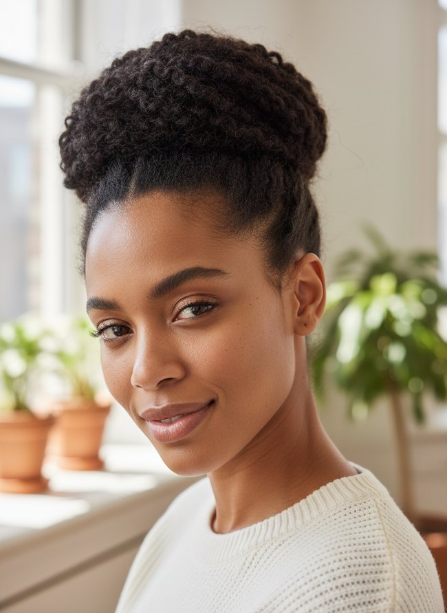 Textured Coil Bun