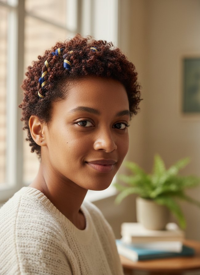 Ribbon Accent Finger Coils