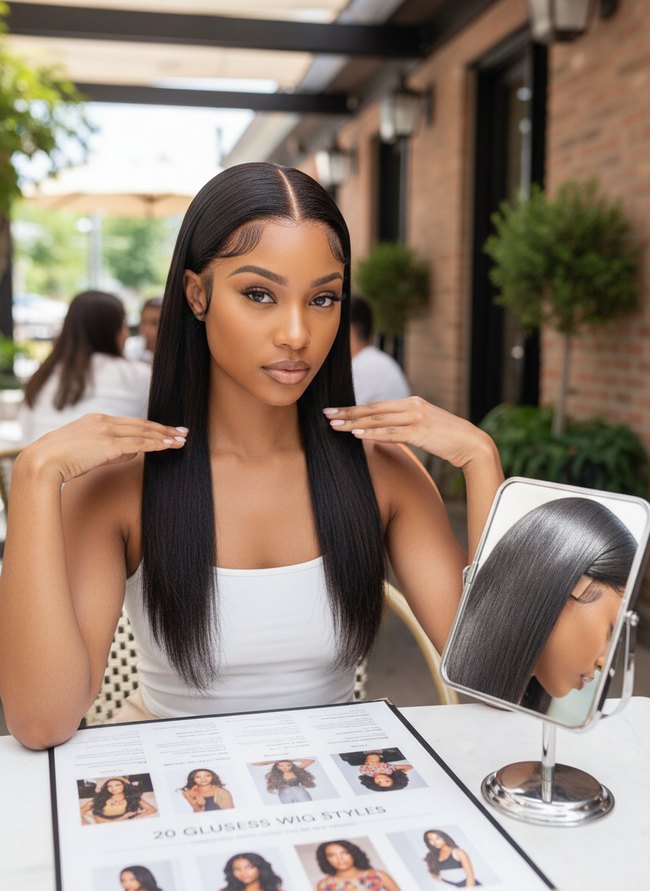 Straight Back Sleek Look