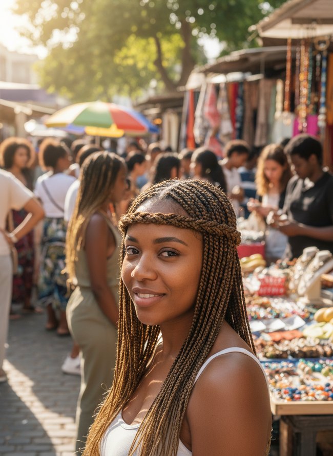 Twisted Front Braids