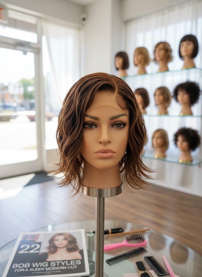 Wet Look Glam Bob