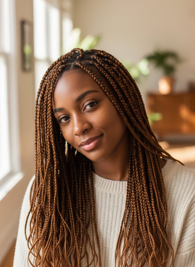 Caramel Highlighted Micro Twists