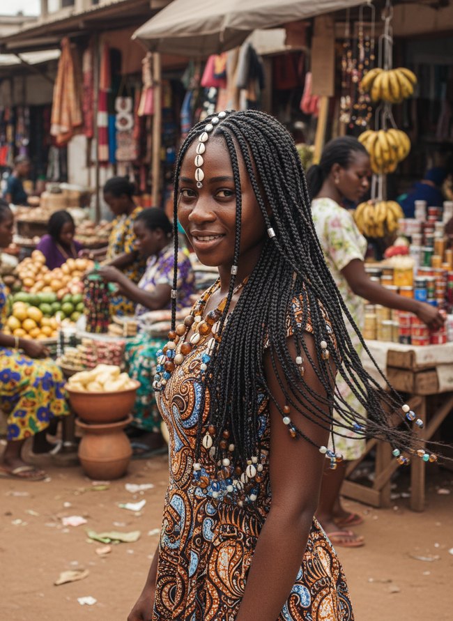 Asymmetrical Beaded Fulani