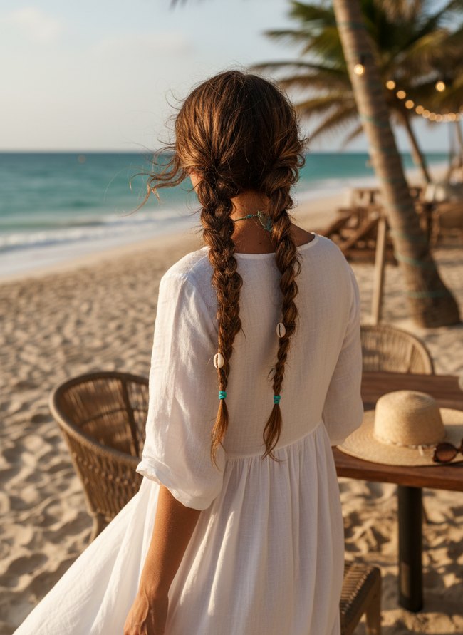 Side Swept Braids
