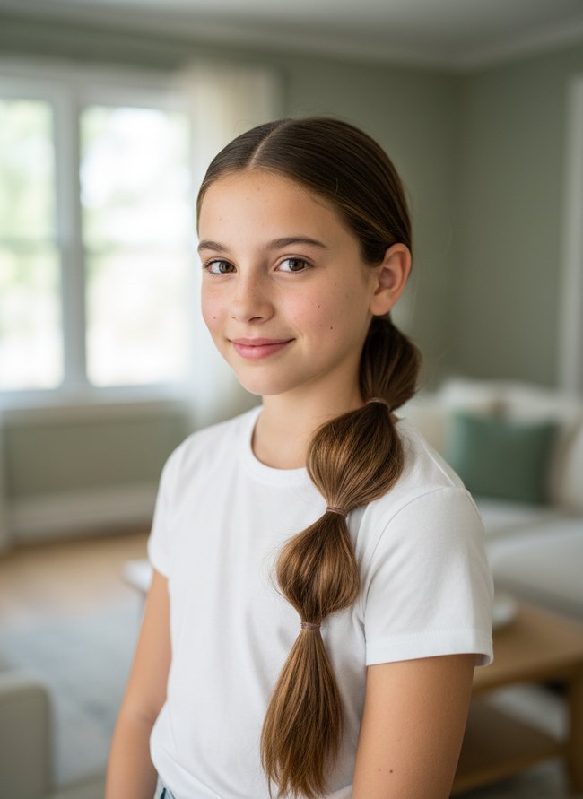 Bubble Ponytail Style