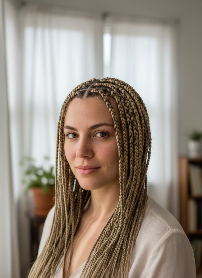 Blonde Stitch Braids