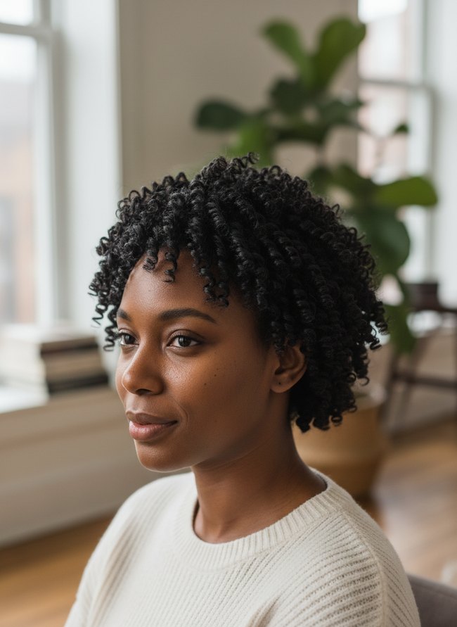 Pin Curl Crochet Look