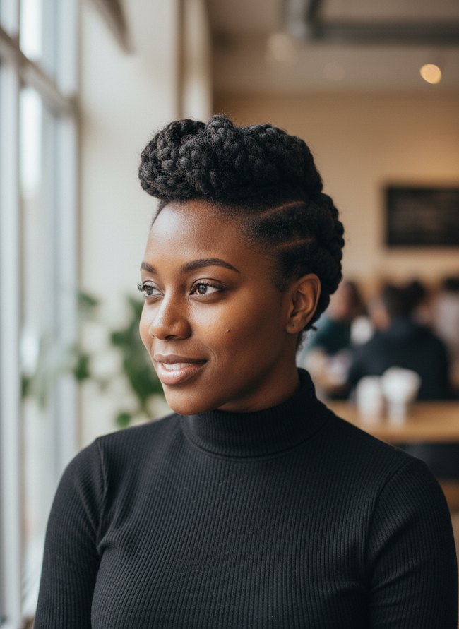 Textured Pompadour Twist
