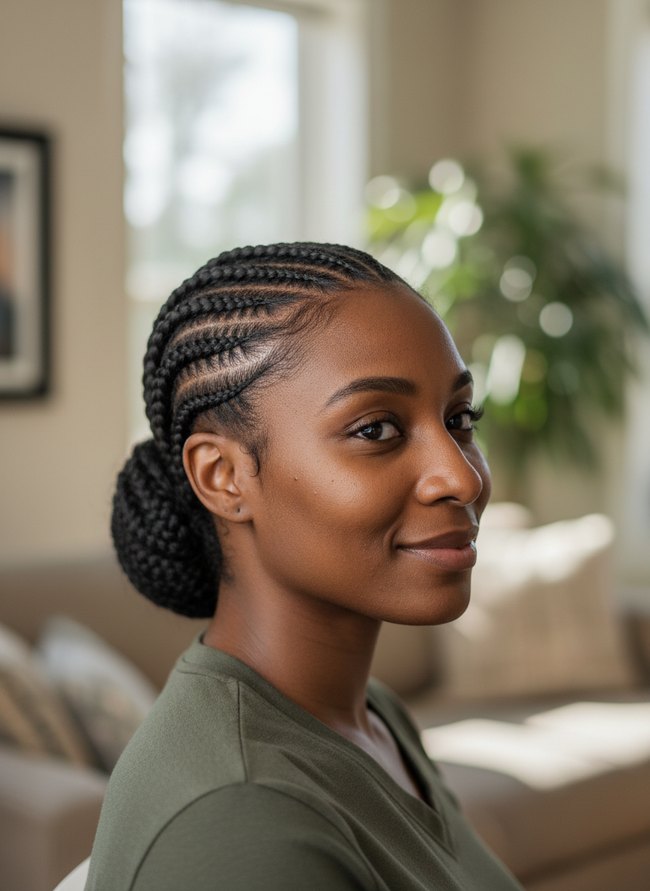 Intricate Cornrow Design