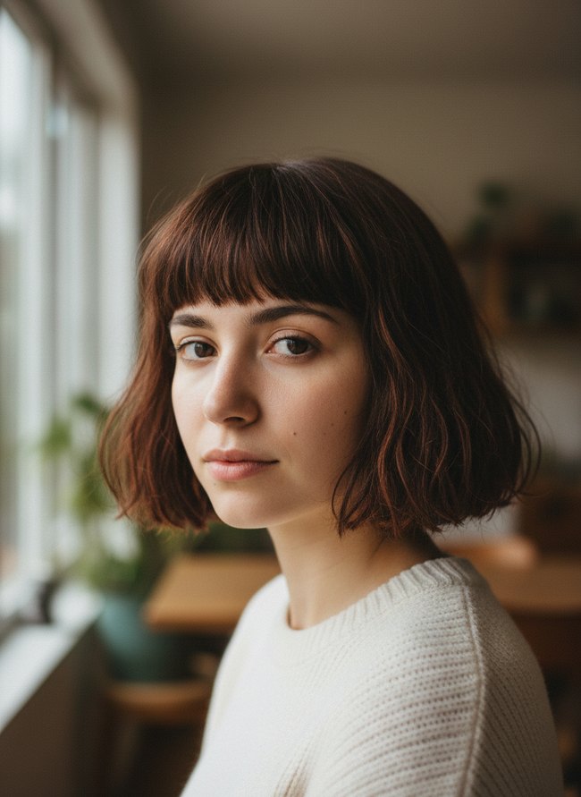 Blunt Cut Crochet Bob